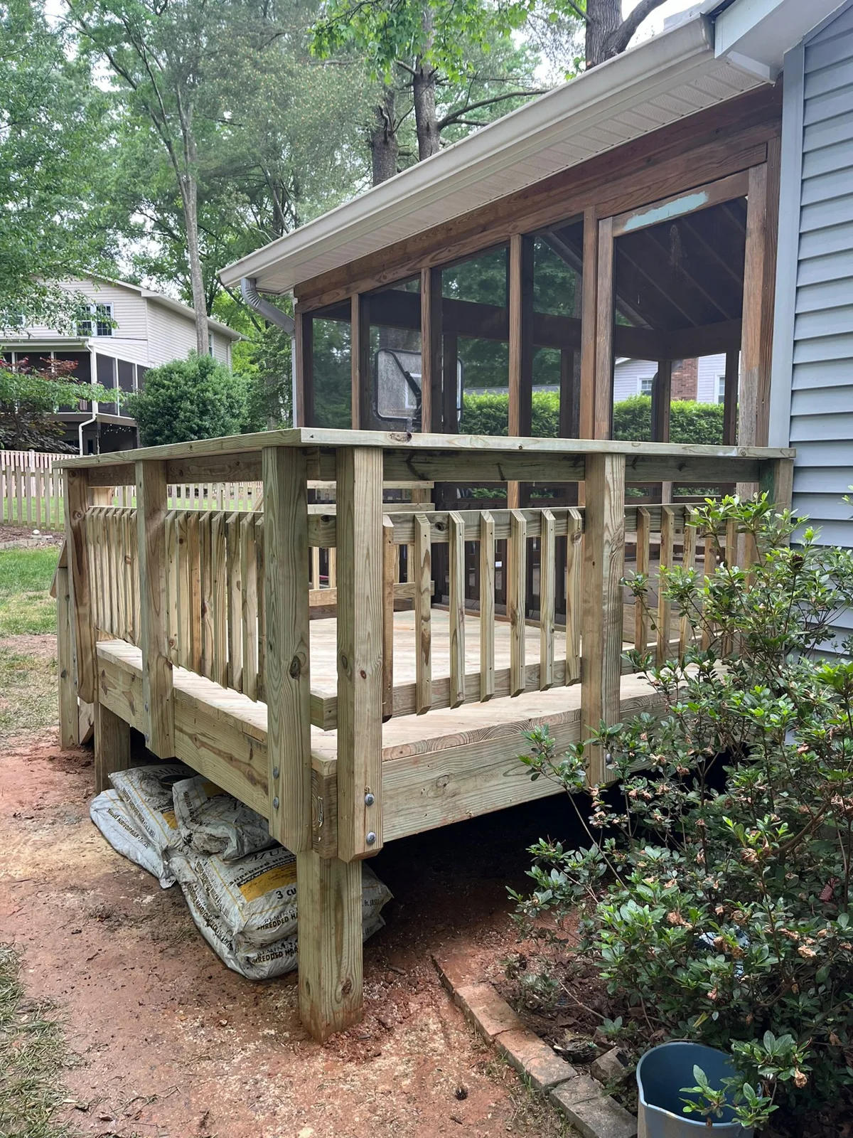 Deck built