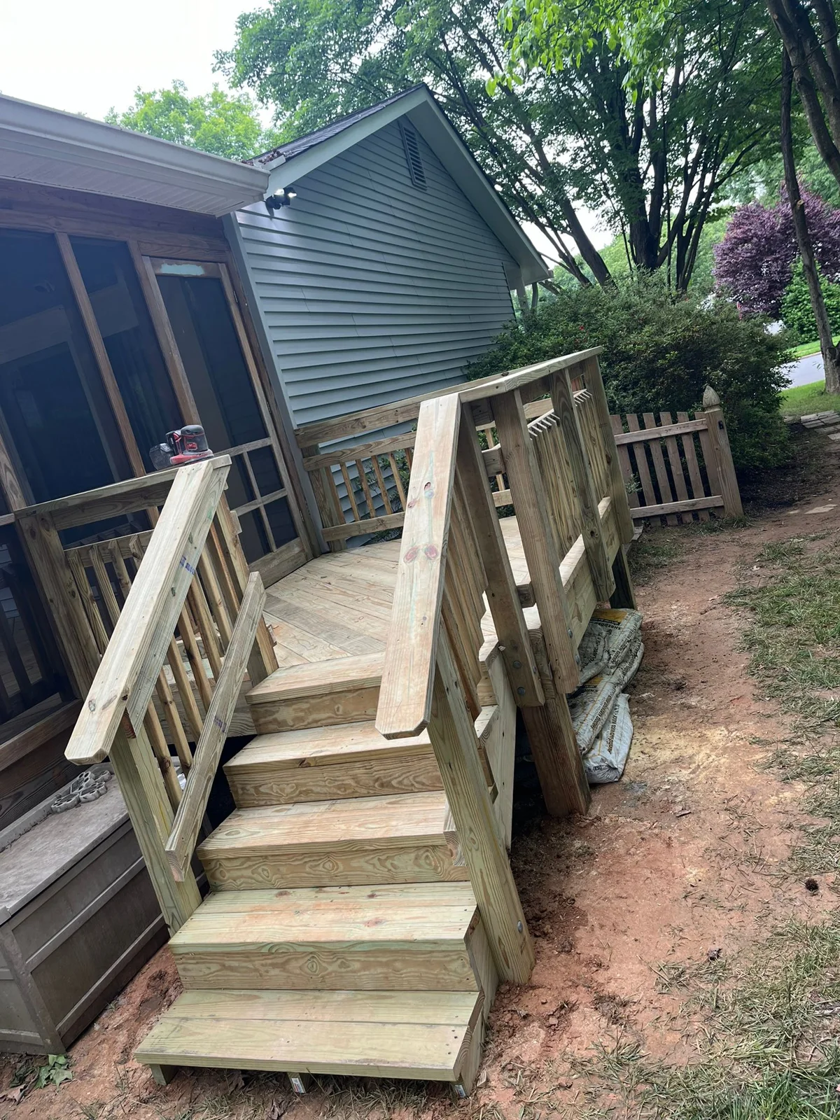 Deck built project by Master Handyman