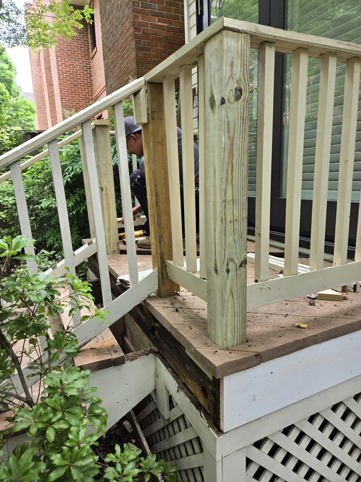 Deck repairs project by Master Handyman