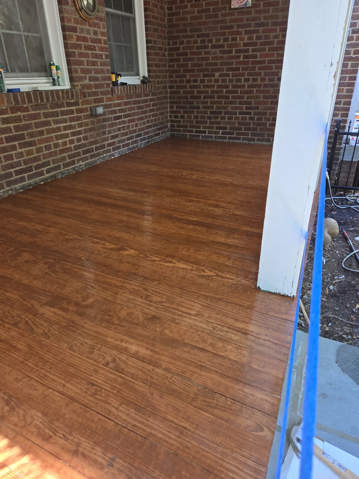Staining project by Master Handyman